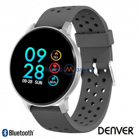 Smartwatch Multifunções P/ Android Ios Cinza - Denver