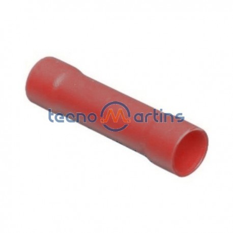 Ligador Isolado Fêmea Redondo 0.5-1.5mm² Vermelho