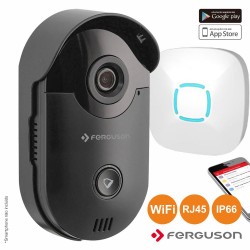 Vídeo Porteiro Wifi e Rj45 P/ Smartphone Ip66 - Ferguson