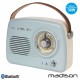 Rádio FM BT/AUX/BT/MP3 Bateria Extra 30W Vintage - Madison