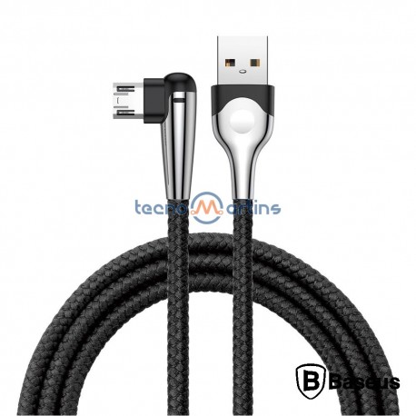 Cabo USB-A 2a Macho / Micro USB-B Macho 1M Branco - Baseus