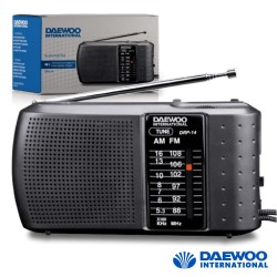 Rádio Portátil AM/FM De Bolso A Pilhas - DaeWoo