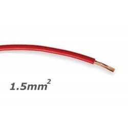 Fio Eléctrico Multifilar 1.5mm² Vermelho - Rolo 100m