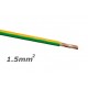 Fio Eléctrico Multifilar V 1,5mm² (Bobine 100mt) - Verde/Amarelo