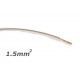 Fio Eléctrico Multifilar Cobre V 1,5mm² PVC (Bobine 100mt) - Branco