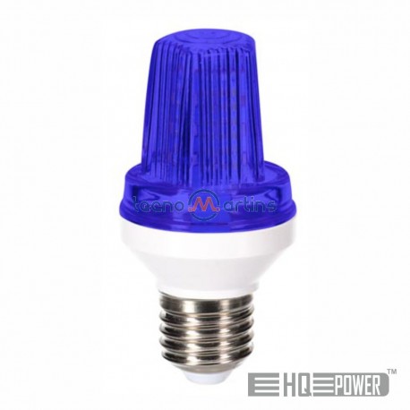 Lampada Estroboscópica Led E27 3w Azul - HQ Power