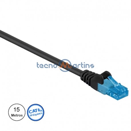 Cabo Rede Rj45 – 15mt CAT6A – Preto