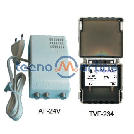 Kit Amplificador de mastro TVF-234+ Alim. AF-24V - Manata KIT-534 