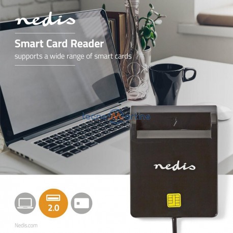 Leitor Cartão Cidadão Usb 2.0 Inteligentes / Smartcards - Nedis
