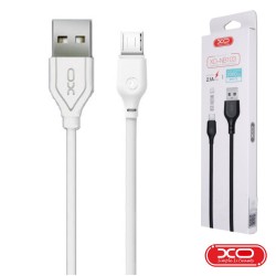 Cabo USB-A 2.0 Macho / Micro USB-B 2.1A 2M Branco - XO