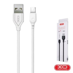 Cabo USB-A 2.0 Macho / Micro USB-B 2.1A 1M Branco - XO