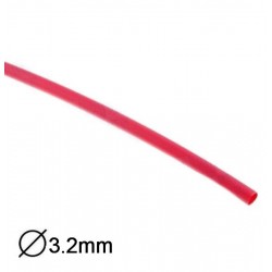Manga Termoretractil 1m 2:1 Ø3.2»1.6mm Vermelha
