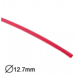 Manga Termoretractil 1m 2:1 Ø12.7mm»6.35mm Vermelha