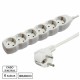 Tomada Eléctrica C/ 6 Saidas 5M Branco