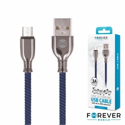 Cabo USB-A 2.0 / Micro USB-B Tornado Azul 1M - FOREVER