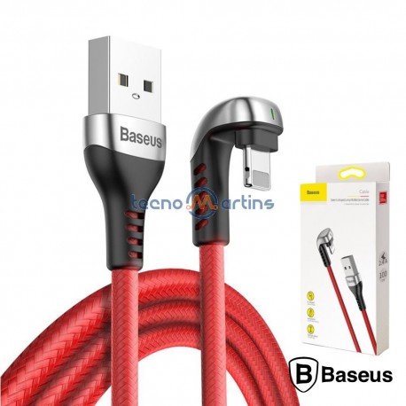 Cabo USB-A 2.0 Macho/Lightning 8P Gaming 1M Vermelho - BASEUS