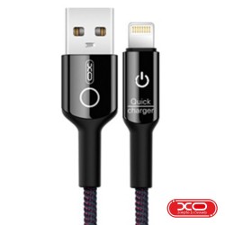 Cabo USB-A 2.0 Macho / Lightning 8P 3A 1M Preto - XO