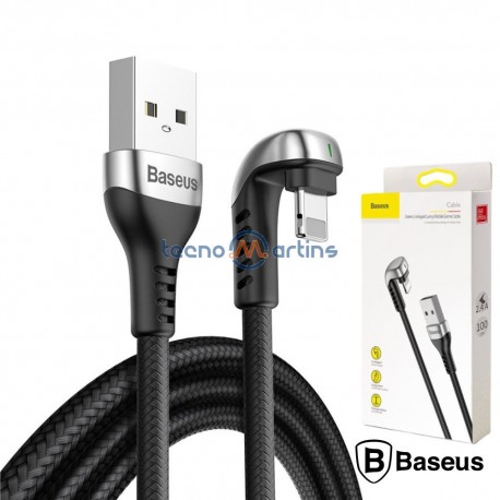 Cabo USB-A 2.0 Macho / Lightning 8P Gaming 1M Preto - Baseus