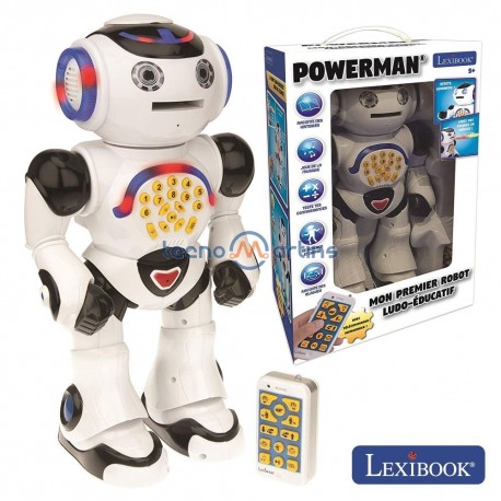 Robô Educativo Que Fala C/ Comando PoWerman - Lexibook