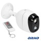 Mini Alarme s/ Fios (IP44) c/ Sensor Detector de Mov. PIR + Sirene + Lampada LED + Comando - ORNO
