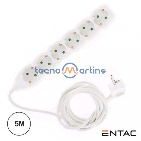 Extensão 5mt C/ 6 Tomadas - Entac