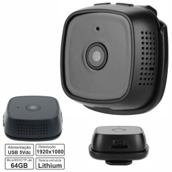 Camara Vigilancia Miniatura com Audio e Bateria 1080P