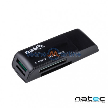 Leitor Cartao Memoria USB2.0 SD/Micro SD/MMC/MS - Natec
