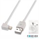 Cabo Usb Tipo-A 2.0 Macho Iphone 5 / 6 Branco Angular 1mt - Forever