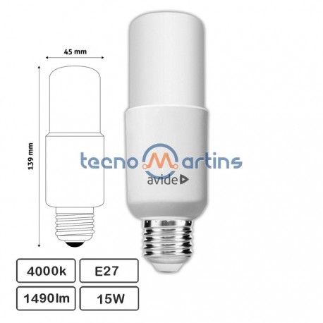 Lâmpada LED E27 15W 4000K - AVIDE