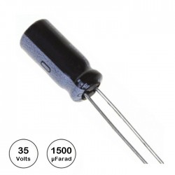 Condensador Electrolítico 1500uF 35V 105º Ø16x25mm - Nichicon