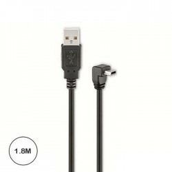 Cabo USB Mini USB M-M 5 Pinos 90º - 1.8m