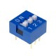 Interruptor Dip (DIP-switch) 3 Vias On-Off Azul