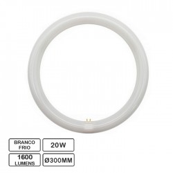 Lâmpada LED Circular G10Q 230VAC 20W 6500K Ø300mm