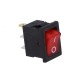 Interruptor Basculante Mini 2 Posições Estáveis - ON-OFF - 250VAC 3A (3 pinos) - Luminoso Vermelho - Ninigi RSSM101A2C3RD
