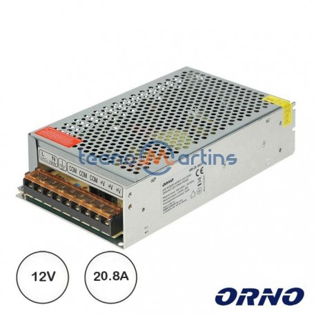 Fonte De Alimentação 12V 20.8A 250w Industrial - ORNO