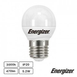 Lampada Led E27 5.2w Globo 3000k 470lm - Energizer