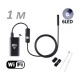 Câmara de inspeção visual (boroscópio) WiFi para Android / iOS / Mac / Windows - 1m