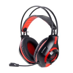 Auscultadores C/ Microfone (Headset) Gaming C/ Controlador Volume Preto / Vermelho - Esperanza