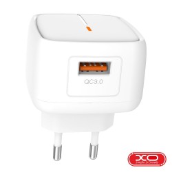 Alimentador / Carregador Compacto USB-A 5V 3A Branco - XO
