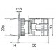 Interruptor Ac Monoestavel Verde NC+NO IP65 - HQ