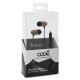 Auscultadores Jack 3.5mm Stereo C/ Microfone Madeira - COOL