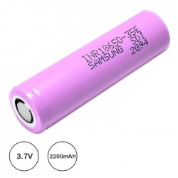 Bateria 3.7v - 2200mAh Ion-Litio 18650 Recarregável