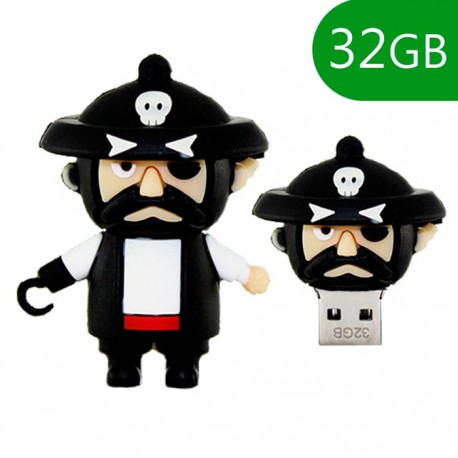 Pen USB 32GB Silicone Pirata - COOL