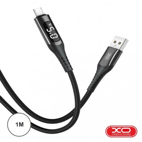 Cabo Usb 2.0 "A" Macho / Micro Usb Macho 2.4A 1mt Preto - XO