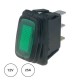 Interruptor Basculante 2p Estáveis ON-OFF 14vDc 25A (3Pinos) C/ Led Amarelo 12vDc