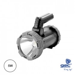 Lanterna LED 5w 400lm + 5w 150lm Recarregavel / Powerbank - GSC