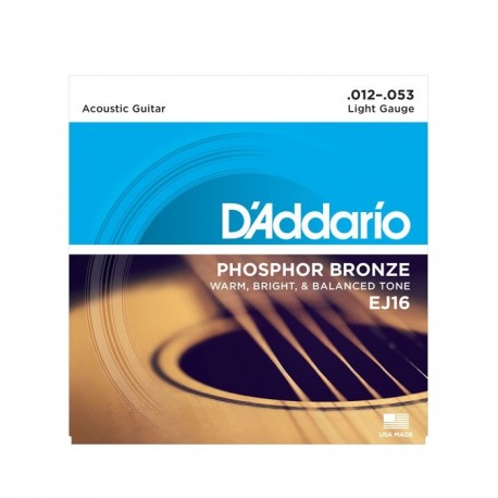 Jogo de Cordas P/ Guitarra Acústica 012-053 - D' Addario