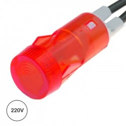 Indicador Luminoso 220v Red 12mm Vermelho