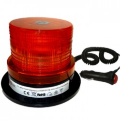 Pirilampo LED Estroboscópico Rotativo Magnético Laranja 10-30V 20W