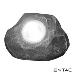 Candeeiro Solar Formato Pedra - ENTAC